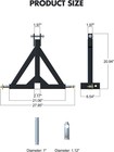 3 Point 2 Receiver Trailer Hitch Category One Tractor Tow Hitch Drawbar Adapter