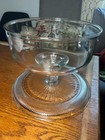 Vintage Style Glass Cake Stand With Dome 2-piece Pedestal Dessert Display Cover