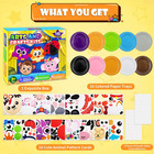 16 Pack Arts And Crafts For Kids  Toddler Crafts Animal Paper Plate Art Kit Gift