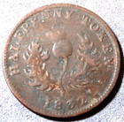 1832 Nova Scotia Half Penny Token