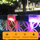 8pcs Led Solar Deck Lights Outdoor Garden Rgb Lights For Stairs Fence Railing