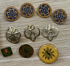 Vintage 1970s 80s 90s Y2k Girl Scout Lapel Sash Pins Lot Of 12 Euc