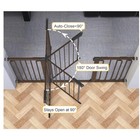 Cumbor 29 7-57  Wide Baby Gate Self Closing Dog Gate Pressure Mounted - Brown