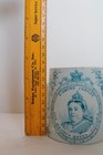 Antique 1887 Queen Victoria Diamond Jubilee Porcelain Transfer Tankard Mug