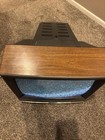 Vintage Panasonic Ctj-1355r 13    Crt Tv Wood Grain Retro Gaming  working  1987