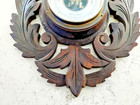 Antique Black Forest Barometer thermometer Carved Wood  100  Years Old