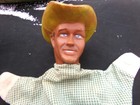 Vintage  Roy Rogers Hand Puppet 9  By Zany Toys 1950s