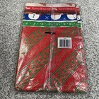 Vintage Christmas Gift Wrap Lot Sheets Retro Designs Santa Snowman Bells Train