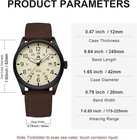 Men   s Analog Quartz Watch 38mm Easy Read Dial Date Stainless Steel Band