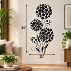 Vinyl Wall Decal Beautiful Flower Home Decor Nature Stickers