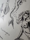 Original Vintage 1981 Guideline Ltd Shop Used Tattoo Flash Sheet Girls  Mermaids