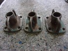 Vintage Bronze Boat  1   Stanchion Base Fitting  Lot Of 3 Matching
