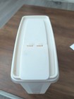 Vintage Tupperware Container Cereal Keeper 469 Sheer Flip-top Lid Small Crack
