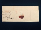 Ny New York 1803 Stampless Cvr Clamshell Cancel Bold Strike  W business Content
