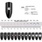 1mm-6mm Non Hotfix Crystal Glass Rhinestones Flatback Nail Art Gems Glitter Deco