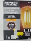 Better Homes   Gardens Led Vintage Style 40w 5w Light Bulb St12  2 Bulbs amber