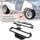 2x Steel Nerf Bars   Running Boards Side Step Fits Club Car Ds Cart 1982-up