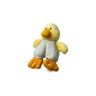 80s Vintage Dakin 1989 Duck Plush Toy     Striped Pants  Soft Yellow Duckling