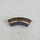 Rare Ww1 United States Aef 42nd Division Rainbow Collar Pin Badge Vintage 18b24