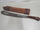 Collins   Co 1148 Bolo Machete Legitimus With Fragile Rough Leather Scabbard