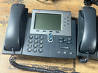 Lot Of 2 - Cisco 7962 Series Cp-7962g Unified Voip Ip Business Phones With Stand