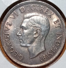 Canada 1938  1 Silver Dollar Coin  90304 Minted  0 60 Asw - Au -