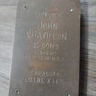 Vtg John Chatillon   Sons Hanging Scale - Type 100 - 50 Lb