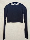 Lululemon Ebb To Street Cropped Long Sleeve Size Xs Athletic Top Built In Bra