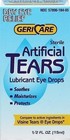 Gericare Artificial Tears Lubricant Eye Drops Dry Eye Relief 0 5 Oz  pack Of 6 