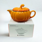 Le Creuset Pumpkin Gravy Boat   2 Pumpkin Mugs Set - Marronnier Orange 13 5oz