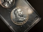 1961 Us Mint Silver Mint Set  5 Coins   rainbow Rim Toning  