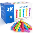 310 Count Twist Top Lancets For Lancing Devices - 30 Gauge Diabetic Test Supplie