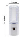 Plug In Night Light  Auto On Off  Bright White Led  Dusk To Dawn Sensor - 4 Pack