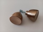 Vintage Mid Century Modern Mcm Knobs Brass Lot Of 2