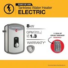 Rheem Retex-08 8kw 240v 1 55 Gpm Electric Tankless Water Heater  Sealed