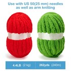 8 Pack Chunky Yarn For Crocheting  Giant Yarn For Hand Knitting  Super Bulky    