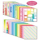 Scrapbook Paper Pad 36 Sheets Doublesided Cardstock 200gsm 12x12 In Rainbow