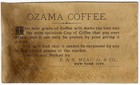 Drinking Ozama Coffee Klatch Victorian Trade Card 1880 s Three People Enjoying