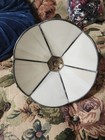 Rare Vintage Tiffa-mini Stained Glass Lamp Shade With Cat 5 hx6 d Tiffany Style
