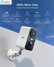 4-pack Security Cameras Wireless Outdoor  2k 3mp Battery Powered Wifi Cctv   ip 65