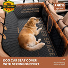 Dog Car Seat Cover Waterproof Back Seat Hammock Hard Bottom Protector