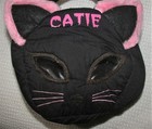 Lillian Vernon Personalized Catie Black Cat Halloween Trick Or Treat Fabric Bag