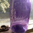 Wallaceburg Gem Pretty Amethyst Purple Big Quart Fruit Jar W band   Glass Lid