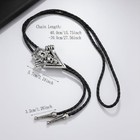 Bolo Tie For Men Cowboy Necktie Western Style Bow Tie For Men Silver Tiger Bone