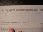 Rare Civil War 1862 Rhode Island Kent County Warranty Deed Signed Alfred Dawley