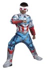 Marvel Avengers Captain America Falcon Padded Jumpsuit Costume Child L 12-14 New
