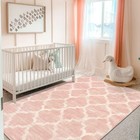  Moroccan Washable Rugs - 3x5 Pink Rugs For Bedroom Throw Kids Nursery For 