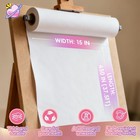 White Kraft Paper Roll 15 Inch X 450 Feet For Art Painting Drawing Floor