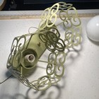 Vintage Antique Mid Century Modern Light Fixture Art Wired With Milk Glass Globe