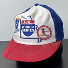 Vintage 1985 World Series Snapback Hat Cap Cardinals Royals  poor Condition 